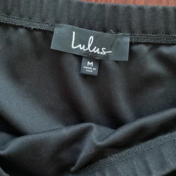 Lulus off shoulder black jumpsuit - Picture 5 of 6